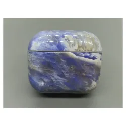Husa SILKASE pentru Apple Airpods Gen.3, plastic, marmura albastru Husa SILKASE pentru Apple Airpods Gen.3, plastic, marmura albastru