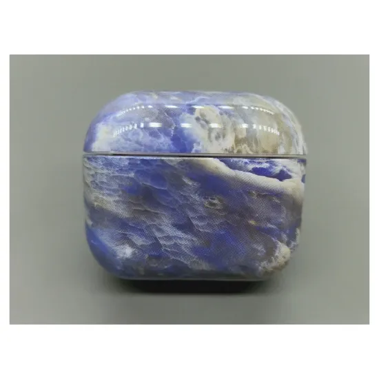Husa SILKASE pentru Apple Airpods Gen.3, plastic, marmura albastru (, H1148) by www.silkase.ro