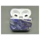 Husa SILKASE pentru Apple Airpods Gen.3, plastic, marmura albastru (, H1148) by www.silkase.ro