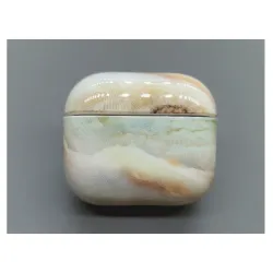 Husa SILKASE pentru Apple Airpods Gen.3, plastic, marmura gri Husa SILKASE pentru Apple Airpods Gen.3, plastic, marmura gri