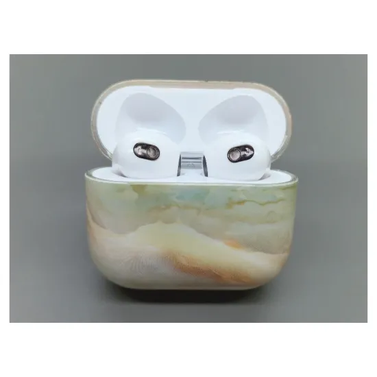 Husa SILKASE pentru Apple Airpods Gen.3, plastic, marmura gri (3, H1149) by www.silkase.ro