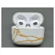 Husa SILKASE pentru Apple Airpods Gen.3, plastic, marmura alba (, H1150) by www.silkase.ro