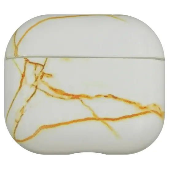 Husa SILKASE pentru Apple Airpods Gen.3, plastic, marmura alba (, H1150) by www.silkase.ro