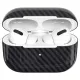 Husa fibra de carbon SILKASE pentru Apple Airpods Gem.3, aramid kevlar, negru lucios (3, H1206) by www.silkase.ro