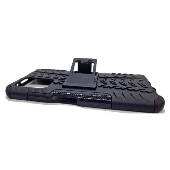Husa SILKASE pentru Xiaomi Redmi 10, Armor Stand, plastic/cauciuc, negru (Redmi 10, H1319) by www.silkase.ro