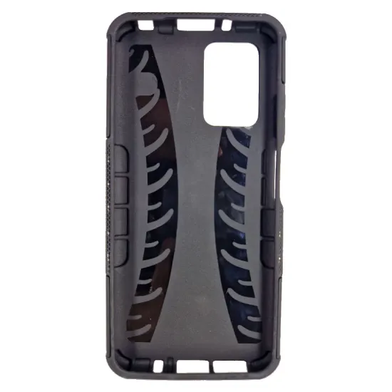 Husa SILKASE pentru Xiaomi Redmi 10, Armor Stand, plastic/cauciuc, negru (Redmi 10, H1319) by www.silkase.ro