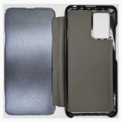 Husa flip SILKASE pentru Xiaomi Redmi 10, clear view, negru