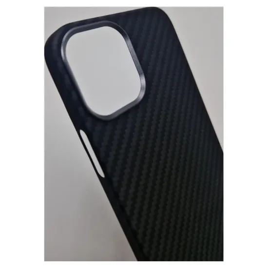 Husa fibra de carbon Magsafe SILKASE pentru Apple iPhone 12/ 12 Pro, aramid kevlar, metal camera, culoare negru (SILKASE, iPhone 12 Pro) by www.silkase.ro Husa fibra de carbon Magsafe SILKASE pentru Apple iPhone 12/ 12 Pro, aramid kevlar, metal camera, culoare negru (iPhone 12 Pro, H1393) by www.silkase.ro