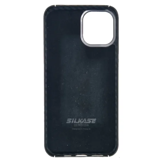 Husa fibra de carbon Magsafe SILKASE pentru Apple iPhone 12/ 12 Pro, aramid kevlar, metal camera, culoare negru (SILKASE, iPhone 12 Pro) by www.silkase.ro Husa fibra de carbon Magsafe SILKASE pentru Apple iPhone 12/ 12 Pro, aramid kevlar, metal camera, culoare negru (iPhone 12 Pro, H1393) by www.silkase.ro