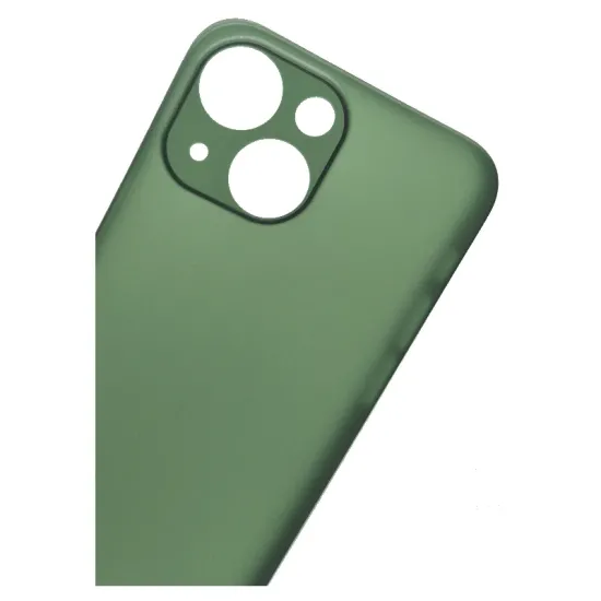 Husa 0.3mm SILKASE pentru Apple iPhone 13 Mini, subtire, plastic mat, culoare verde (iPhone 13 Mini, H1414) by www.silkase.ro