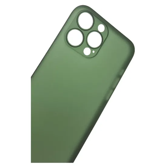 Husa 0.3mm SILKASE pentru Apple iPhone 13 Pro Max, subtire, plastic mat, culoare verde (iPhone 13 Pro Max, H1417) by www.silkase.ro