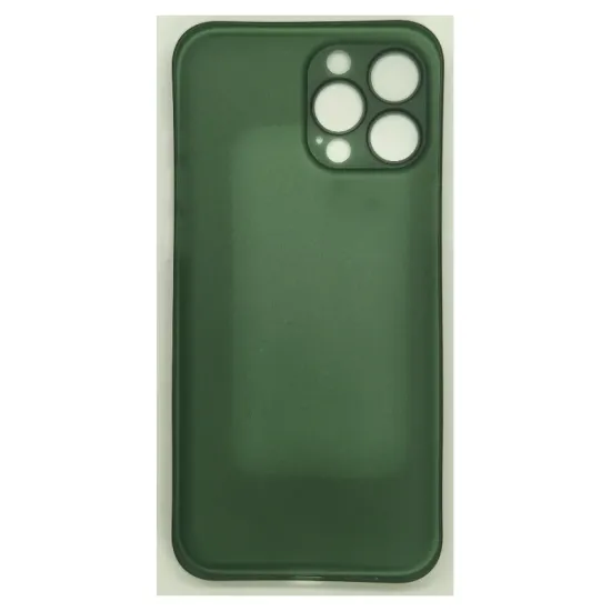 Husa 0.3mm SILKASE pentru Apple iPhone 13 Pro Max, subtire, plastic mat, culoare verde (iPhone 13 Pro Max, H1417) by www.silkase.ro