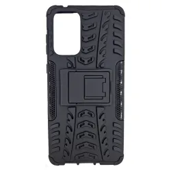 Husa SILKASE pentru Samsung Galaxy A73 5G, Armor Stand, plastic/cauciuc, negru
