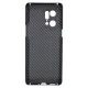 Husa fibra de carbon SILKASE pentru Oppo Find X5 Pro, aramid kevlar, negru mat (Find X5 Pro, H1447) by www.silkase.ro