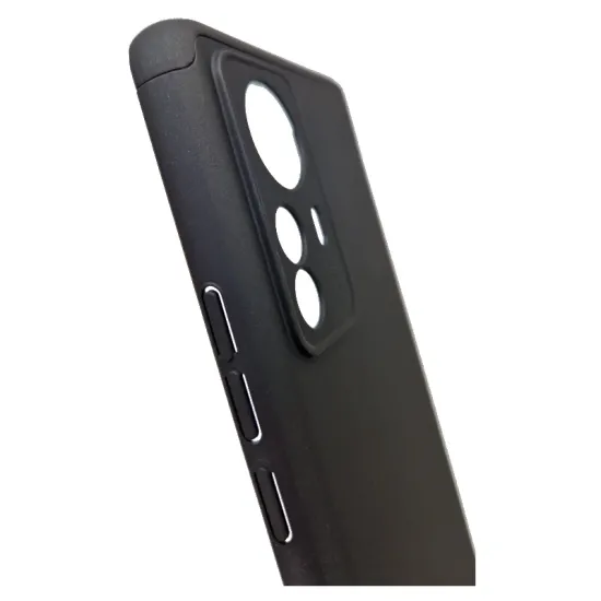 Husa GKK pentru Xiaomi 12 Pro, Plastic 360, culoare negru (12 Pro, H1467) by www.silkase.ro
