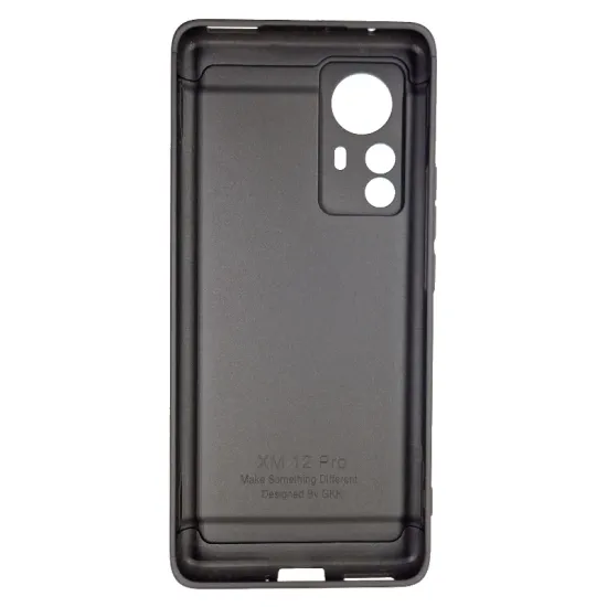 Husa GKK pentru Xiaomi 12 Pro, Plastic 360, culoare negru (12 Pro, H1467) by www.silkase.ro