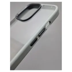 Husa SILKASE pentru Apple iPhone 13 Pro, plastic/cauciuc, transparent/gri