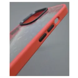 Husa SILKASE pentru Apple iPhone 13 Pro, plastic/cauciuc, transparent/rosu Husa SILKASE pentru Apple iPhone 13 Pro, plastic/cauciuc, transparent/rosu