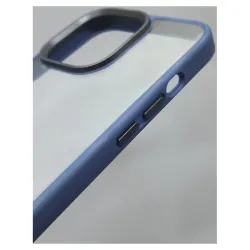 Husa SILKASE pentru Apple iPhone 13 Pro, plastic/cauciuc, transparent/albastru navy Husa SILKASE pentru Apple iPhone 13 Pro, plastic/cauciuc, transparent/albastru navy