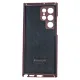 Husa fibra de carbon SILKASE pentru Samsung S22 Ultra, protectie camera, aramid kevlar, rosu lucios (RESIGILAT, LOVIT) (Telefoane Samsung, H1500) by www.silkase.ro