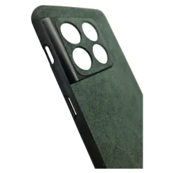 Husa alcantara SILKASE pentru OnePlus 10 Pro, material soft, culoare verde Husa alcantara SILKASE pentru OnePlus 10 Pro, material soft, culoare verde