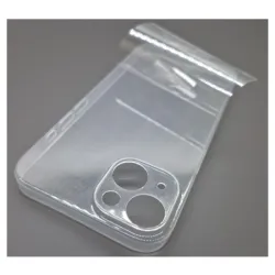 Husa 0.3mm pentru Apple iPhone 14 Plus, SILKASE, subtire, culoare transparent, plastic lucios Husa 0.3mm pentru Apple iPhone 14 Plus, SILKASE, subtire, culoare transparent, plastic lucios