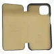 Husa flip iCarer, pentru Apple iPhone 13, din piele, tip carte cu clapeta curbata, negru (iPhone 13, H2223) by www.silkase.ro