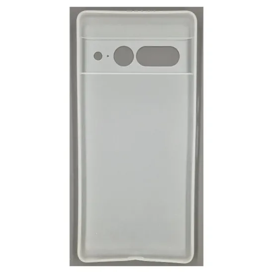 Husa 0.3mm SILKASE pentru Google Pixel 7 Pro, subtire, culoare alb-transparent, plastic mat (Telefoane Google, H2226) by www.silkase.ro