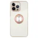 Husa SILKASE pentru iPhone 13 Pro Max, silicon alb/gold (iPhone 13 Pro Max, H2239) by www.silkase.ro