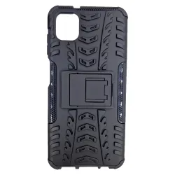 Husa SILKASE pentru Samsung Galaxy A04, Armor Stand, plastic/cauciuc, negru Husa SILKASE pentru Samsung Galaxy A04, Armor Stand, plastic/cauciuc, negru