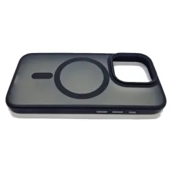 Husa SILKASE Hybrid MagSafe, pentru Apple iPhone 15 Pro, inel protectie camera, culoare negru Husa SILKASE Hybrid MagSafe, pentru Apple iPhone 15 Pro, inel protectie camera, culoare negru