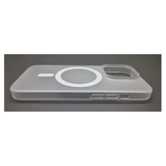 Husa SILKASE Ultra Slim, MagSafe pentru Apple iPhone 15 Pro, culoare alb/transparent (SILKASE, iPhone 15 Pro) by www.silkase.ro Husa SILKASE Ultra Slim, MagSafe pentru Apple iPhone 15 Pro, culoare alb/transparent (iPhone 15 Pro, H2368) by www.silkase.ro