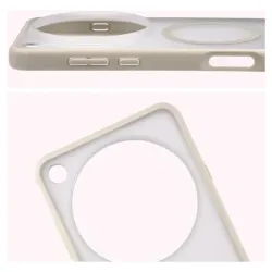 Husa SILKASE Hybrid MagSafe, pentru Oppo Find X9 Ultra, inel protectie camera, culoare alb