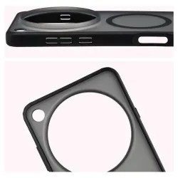 Husa SILKASE Hybrid MagSafe, pentru Oppo Find X8 Ultra, inel protectie camera, culoare negru