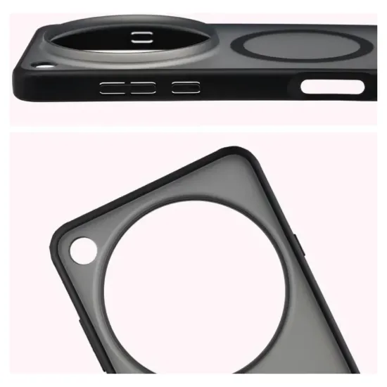Husa SILKASE Hybrid MagSafe, pentru Oppo Find X8 Ultra, inel protectie camera, culoare negru