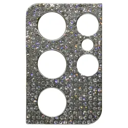 Rama protectie SILKASE pentru Samsung S21 Ultra, Crystal, FullGlue, argintiu Rama protectie SILKASE pentru Samsung S21 Ultra, Crystal, FullGlue, argintiu
