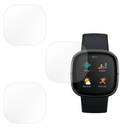 SILKASE Set 3 Folii Silicon Regenerabil Full-display Fitbit Sense (40mm), Mat