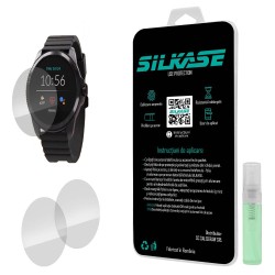 SILKASE Set 3 Folii Silicon Regenerabil Full-display Fossil FTW4047 (44mm), Lucios
