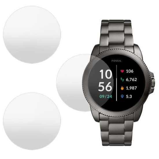 Set 3 folii mate SILKASE Fossil FTW4049 (44mm), silicon, regenerabil, Full-display (SILKASE, Folie silicon smartwatch mate) by www.silkase.ro SILKASE Set 3 Folii Silicon Regenerabil Full-display Fossil FTW4049 (44mm), Mat (Folie silicon smartwatch mate, W0382) by www.silkase.ro