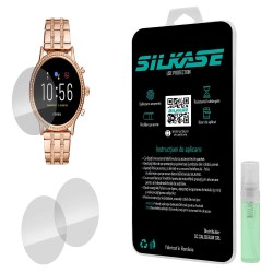 SILKASE Set 3 Folii Silicon Regenerabil Full-display Fossil Julianna HR (44mm), Lucios