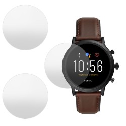 SILKASE Set 3 Folii Silicon Regenerabil Full-display Fossil The Carlyle HR (44mm), Mat