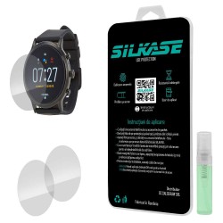 SILKASE Set 3 Folii Silicon Regenerabil Full-display Fossil The Carlyle HR (44mm), Lucios