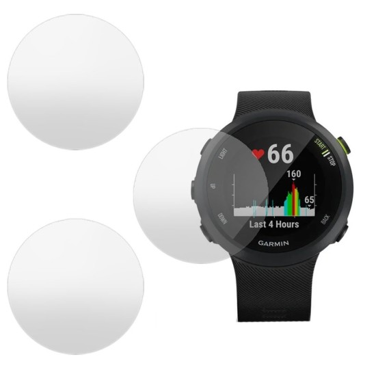 SILKASE Set 3 Folii Silicon Regenerabil Full-display Garmin Forerunner 45 (42mm), Mat (Folie silicon smartwatch mate, W0392) by www.silkase.ro