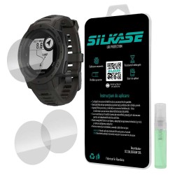 SILKASE Set 3 Folii Silicon Regenerabil Full-display Garmin Instinct (45mm), Lucios