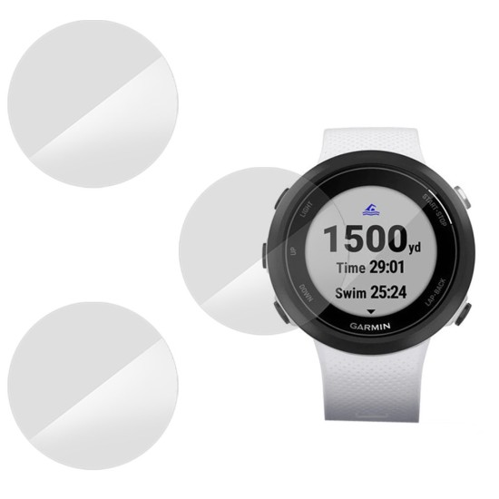 SILKASE Set 3 Folii Silicon Regenerabil Full-display Garmin Swim 2 (42mm), Lucios (Folie Silicon Smartwatch, W0804) by www.silkase.ro