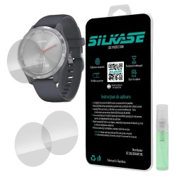 SILKASE Set 3 Folii Silicon Regenerabil Full-display Garmin Vivoactive 3S (44mm), Lucios SILKASE Set 3 Folii Silicon Regenerabil Full-display Garmin Vivoactive 3S (44mm), Lucios