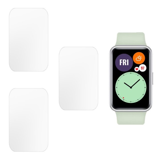 Set 3 folii mate SILKASE Huawei Watch Fit (46x30mm), silicon, regenerabil, Full-display (SILKASE, Folie silicon smartwatch mate) by www.silkase.ro SILKASE Set 3 Folii Silicon Regenerabil Full-display Huawei Watch Fit (46x30mm), Mat (Folie silicon smartwatch mate, W0419) by www.silkase.ro