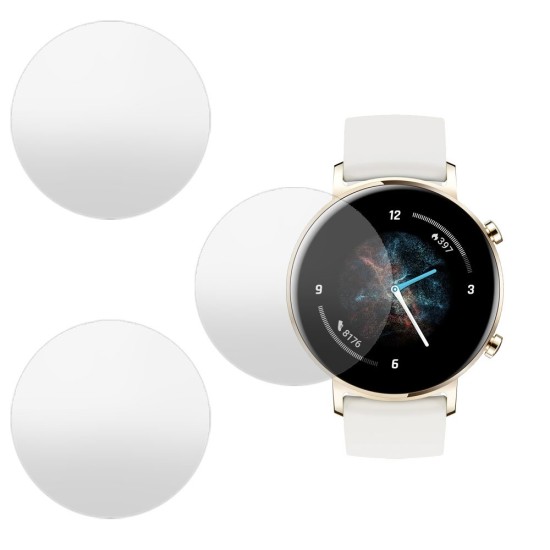 Set 3 folii mate SILKASE Huawei Watch GT 2 42mm, silicon, regenerabil, Full-display (SILKASE, Folie silicon smartwatch mate) by www.silkase.ro SILKASE Set 3 Folii Silicon Regenerabil Full-display Huawei Watch GT 2 (42mm), Mat (Folie silicon smartwatch mate, W0421) by www.silkase.ro