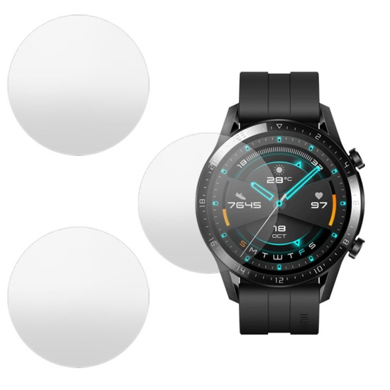 Set 3 folii mate SILKASE Huawei Watch GT 2 46mm, silicon, regenerabil, Full-display (SILKASE, Folie silicon smartwatch mate) by www.silkase.ro SILKASE Set 3 Folii Silicon Regenerabil Full-display Huawei Watch GT 2 (46mm), Mat (Folie silicon smartwatch mate, W0422) by www.silkase.ro