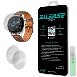 SILKASE Set 3 Folii Silicon Regenerabil Full-display Huawei Watch 3 Pro (48mm), Lucios SILKASE Set 3 Folii Silicon Regenerabil Full-display Huawei Watch 3 Pro (48mm), Lucios
